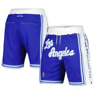 Los Angeles Lakers Hardwood Classics NBA x Just Don Mesh Shorts Blue